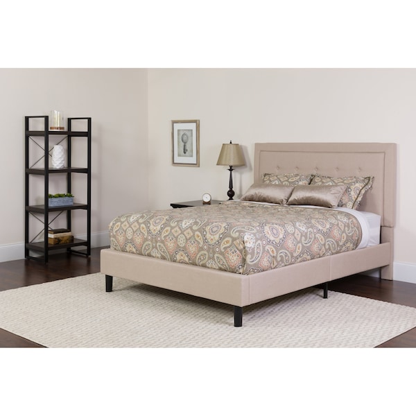 Flash Furniture Roxbury Twin Platform Bed Set, Beige SL-BM-17-GG - main